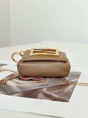 Fortok Fendi Nano Mamma Baguette Brown 10x3x7cm - 6