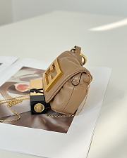 Fortok Fendi Nano Mamma Baguette Brown 10x3x7cm - 5