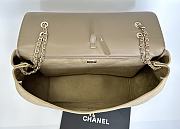 Fortok Chanel Maxi XXL Flap Bag Dark Beige Suede Salfskin 46×15×34cm  - 6