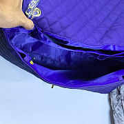 Fortok Chanel XXL Flap Airport Bag Purple 46x27x13cm - 6