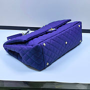 Fortok Chanel XXL Flap Airport Bag Purple 46x27x13cm - 4
