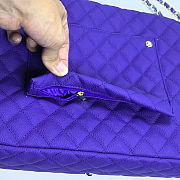 Fortok Chanel XXL Flap Airport Bag Purple 46x27x13cm - 3