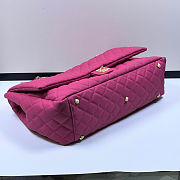 Fortok Chanel XXL Flap Airport Bag Hot Pink 46x27x13cm - 6