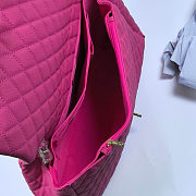 Fortok Chanel XXL Flap Airport Bag Hot Pink 46x27x13cm - 3