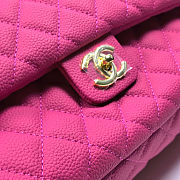 Fortok Chanel XXL Flap Airport Bag Hot Pink 46x27x13cm - 2