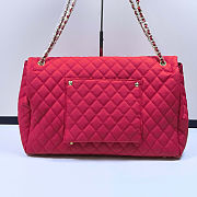Fortok Chanel XXL Flap Airport Bag Fuchsia 46x27x13cm - 2