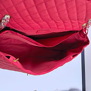 Fortok Chanel XXL Flap Airport Bag Fuchsia 46x27x13cm - 3