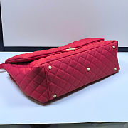 Fortok Chanel XXL Flap Airport Bag Fuchsia 46x27x13cm - 5