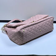 Fortok Chanel XXL Flap Airport Bag Dusty Blush 46x27x13cm  - 4