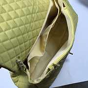 Fortok Chanel XXL Flap Airport Bag Green 46x27x13cm - 4