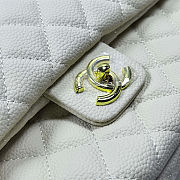 Fortok Chanel XXL Flap Airport Bag White 46x27x13cm - 4