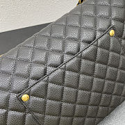 Fortok Chanel XXL Flap Airport Bag Black 46x27x13cm - 3