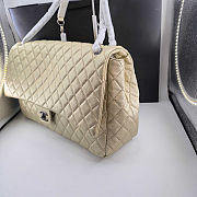 Fortok Chanel XXL Flap Airport Bag Metallic Gold 46x27x13cm - 3
