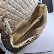 Fortok Chanel XXL Flap Airport Bag Metallic Gold 46x27x13cm - 4