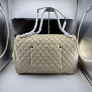 Fortok Chanel XXL Flap Airport Bag Metallic Gold 46x27x13cm - 5