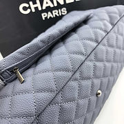 Fortok Chanel XXL Flap Airport Bag Gray 46x27x13cm  - 4