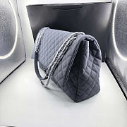 Fortok Chanel XXL Flap Airport Bag Gray 46x27x13cm  - 6