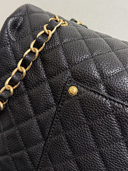 Fortok Chanel XXL Flap Airport Bag Black 44*27cm - 5