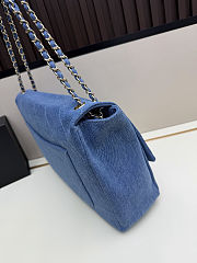 Fortok Chanel Denim Souplissimo Maxi Flap Bag 39×28×11cm - 6