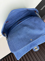 Fortok Chanel Denim Souplissimo Maxi Flap Bag 39×28×11cm - 3