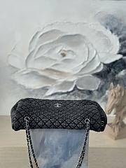 Fortok Chanel Denimpression XXL Flap Bag Black 39×26×11cm - 4
