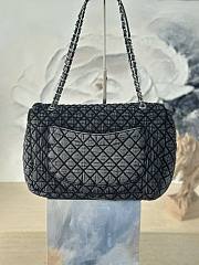 Fortok Chanel Denimpression XXL Flap Bag Black 39×26×11cm - 2