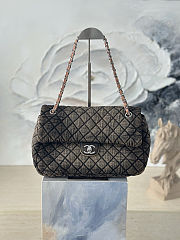 Fortok Chanel Denimpression Flap Bag 33×20×10cm - 1
