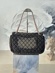 Fortok Chanel Denimpression Flap Bag 33×20×10cm - 4