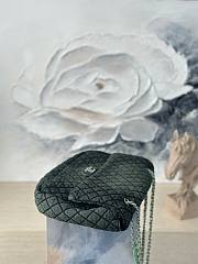 Fortok Chanel Denimpression XXL Flap Bag Green 39×26×11cm - 6