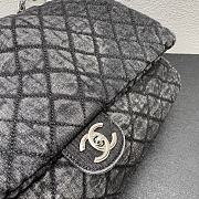 Fortok Chanel Flap Bag XXL Denim Black 46*14*26cm - 2