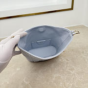 Fortok Dior Toujours Hobo Bag Small Cannage Lambskin Baby Blue 17.5 * 19 * 7cm - 4