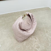 Fortok Dior Toujours Hobo Bag Small Cannage Lambskin Soft Pink 17.5 * 19 * 7cm - 5