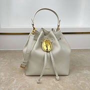 Fortok Dior Bucket Bag White Cowhide 24 * 27 * 12.5cm - 1