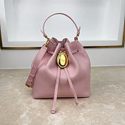 Fortok Dior Bucket Bag Pink Cowhide 24 * 27 * 12.5cm - 1