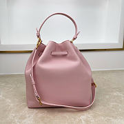 Fortok Dior Bucket Bag Pink Cowhide 24 * 27 * 12.5cm - 3