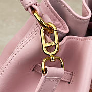 Fortok Dior Bucket Bag Pink Cowhide 24 * 27 * 12.5cm - 5