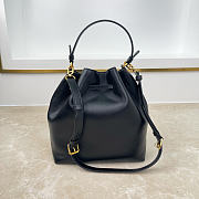 Fortok Dior Bucket Bag Black Cowhide 24 * 27 * 12.5cm - 3