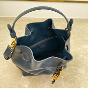 Fortok Dior Bucket Bag Navy Blue Cowhide 24 * 27 * 12.5cm - 5