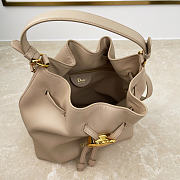 Fortok Dior Bucket Bag Beige Cowhide 24 * 27 * 12.5cm - 4