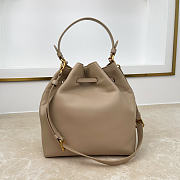 Fortok Dior Bucket Bag Beige Cowhide 24 * 27 * 12.5cm - 5