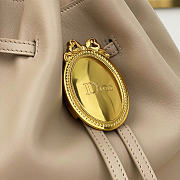 Fortok Dior Bucket Bag Beige Cowhide 24 * 27 * 12.5cm - 6