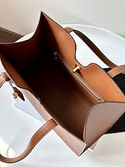 Fortok Celine Cabas 16 Leather Tote Tan Calfskin 37x29x12cm - 4