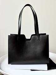 Fortok Celine Cabas 16 Leather Tote Black Calfskin 37x29x12cm - 4