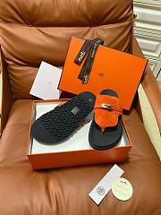 Fortok Hermès Empire Sandals Orange Suede  - 6