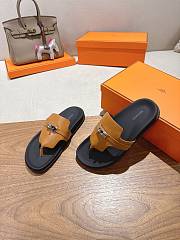 Fortok Hermès Empire Sandals Brown Leather - 4