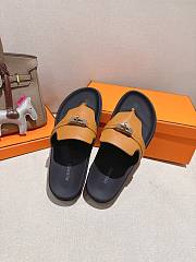 Fortok Hermès Empire Sandals Brown Leather - 3