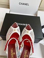 Fortok Chanel Coco Beach 2026 Collection Mules White 90mm - 4