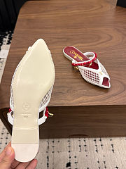 Fortok Chanel Coco Beach 2026 Collection Mules White Flats - 4