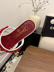Fortok Chanel Coco Beach 2026 Collection Mules White Flats - 2