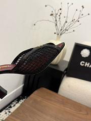 Fortok Chanel Coco Beach 2026 Collection Black Mules 90mm - 6